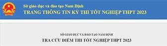 Namdinh Edu Vn Tra Cứu Điểm Thi