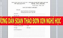 Xin Nghỉ Phép Bằng Tiếng Hàn